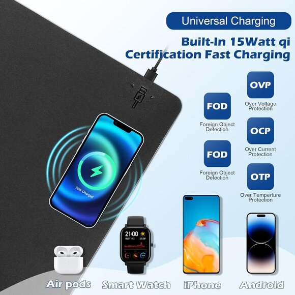Wireless Charging Desk Pad - Picture 5 of 9